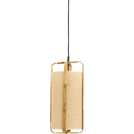 Light & Living - hängeleuchte - Sendai - beige - bambus jute - Ø