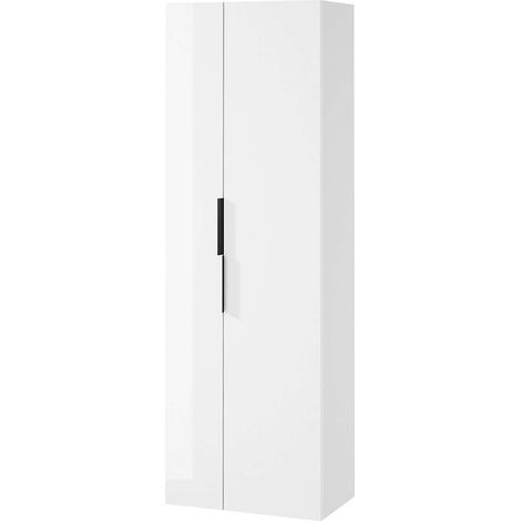 Cersanit City - Armario alto, 180x60x36 cm, 2 puertas, blanco S584-019-DSM