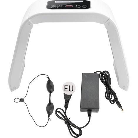 Lampe LED PDT 7 couleurs pour soin visage, traitement acné, rajeunissement cutané, machine esthétique 110-220V UE (1/5)