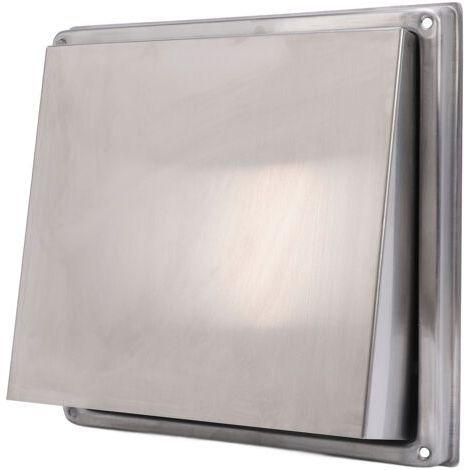 Couvercle de ventilation mural extérieur avec plats, carré de 100mm, en acier inoxydable SUS304, pour sèche-linge, pour salle de bains et cuisine (1/5)