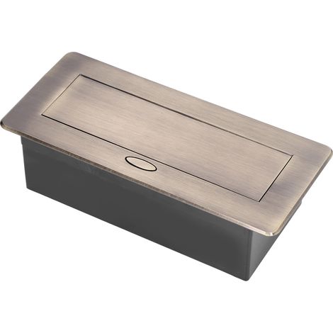 Doppelsteckdose mit zwei USB-Anschlüssen (250 V), langsam ausklappbar, versteckt, für Büro und Zuhause (1/5)