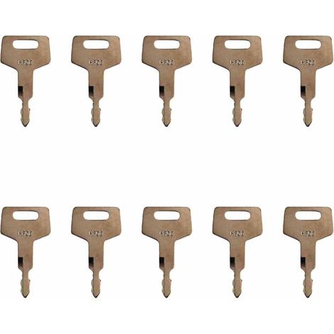 10 pieces ignition switch excavator H806 17001-00019 key for Takeuchi (1/5)