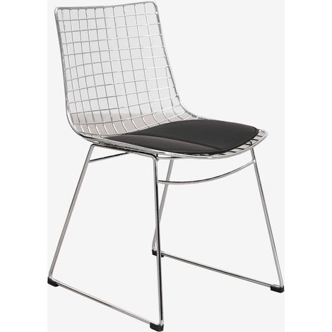 Confezione da 4 sedie da pranzo in acciaio Renee SKLUM         Cromato   