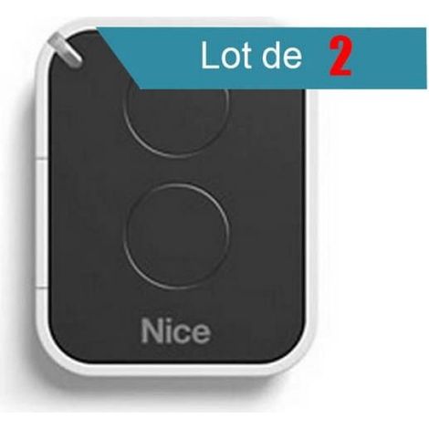 Lot de 2 émetteurs NICE On2e pour portails et garages