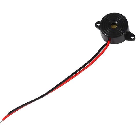 3–24 V Piezo-Elektronik-Tonsummer-Alarm mit Dauerton, Kabellänge 100 mm