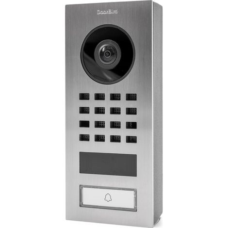 DoorBird D1101V Aufputz IP-Video-Türsprechanlage WLAN, LAN Außeneinheit Edelstahl V4A (gebürstet)