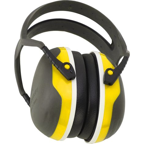 Casque antibruit pliable jaune pour dormir et travailler (1/5)