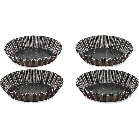 Tefal j1608102 Success gioco di 4 stampi Crostatine, alluminio nero 15 x 11 x 7 cm (1/4)
