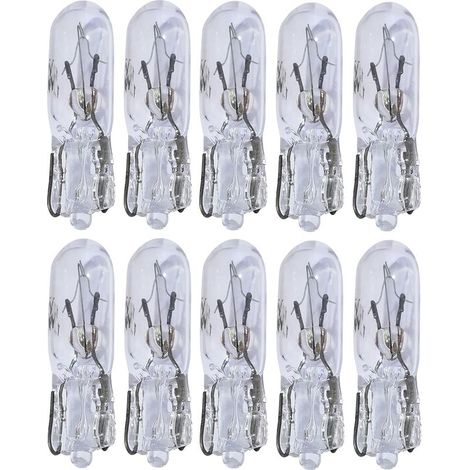 Confezione da 10 lampadine T5 12V 1.2W – Luce soffusa per cruscotto – Facile installazione – Compatibili con portalampade T5 (1/4)