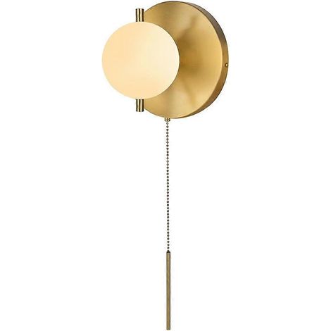 Moderne Wandleuchte – Goldfarbenes Metall und klarer Glasschirm für elegante Beleuchtung in Ihrem Interieur. (1/5)