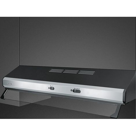 Smeg KSEC81XE3 cappa aspirante Incassato Nero, Acciaio inox 315 m³ /h C (1/2)