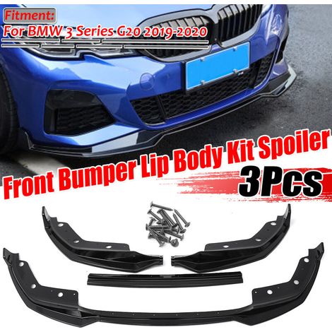 Für BMW 3er G20 2019-2020 glänzend schwarz Frontstoßstange Lip Spoiler Splitter Cov