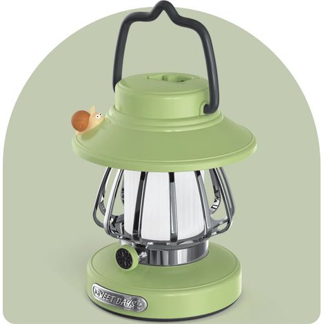 Lampe de nuit portable rétro escargot cartoon à suspension, 1 pièce, matériau PVC, éclairage LED, commande tactile, idéale pour mariage, Halloween, Noël (1/5)