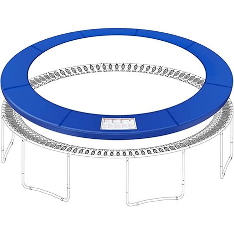 Accessoires de Remplacement de Trampoline, Tapis de sécurité pour Trampoline, Housse de Chevet à Ressort colorée, Protection Anti-UV imperméable pour Accessoires de Trampoline Rond
