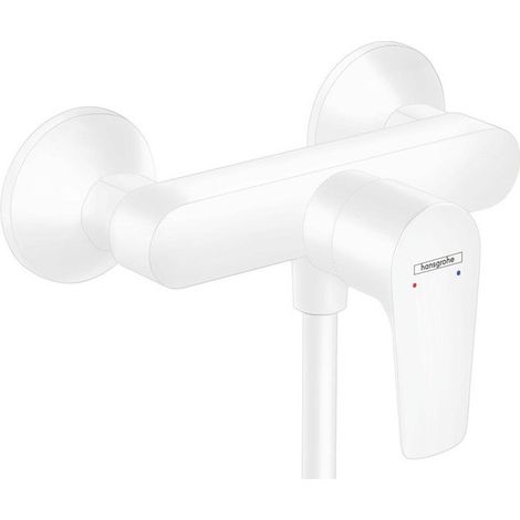 mitigeur douche blanc mat