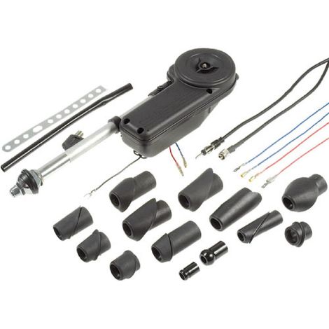 Antenne Aile electrique Automatique Chrome avec adaptateurs