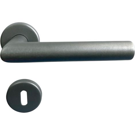 TrendLine Türgriff-Garnitur BB Edelstahl kaschmiergrau Ø 49,1 mm (1/2)