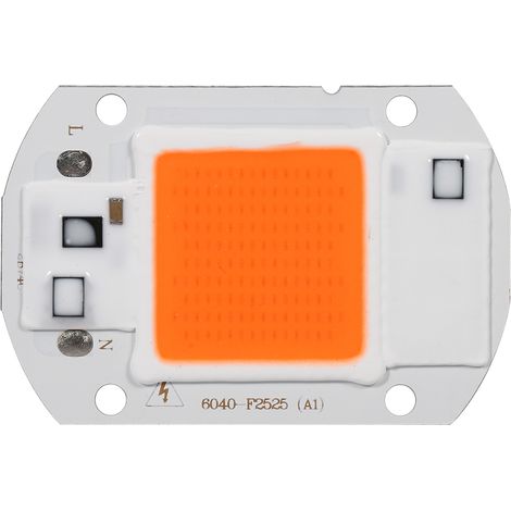 Decdeal Puce Led COB à spectre complet, lampe de croissance légère pour plantes hydroponiques de jardin (220V/20W)