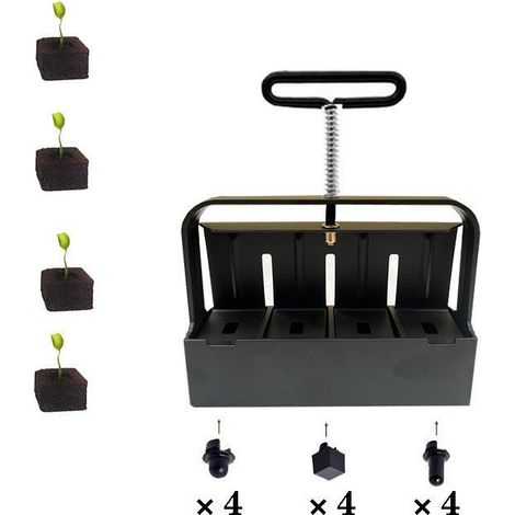 Fabricant de pastilles de semis manuel en alliage d aluminium – Outil de culture pour semis de jardin – Prise en main facile (1/3)