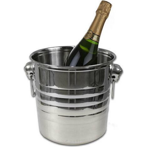 Seau Sur Glace De La Chemise De Glace De La Glace Vin Mousseux Du Vin