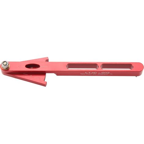 Indicateur d'Usure de Chaîne de Vélo Multifonction - Jauge de Mesure Alliage d'Aluminium - Outil de Vérification Rouge (1/5)
