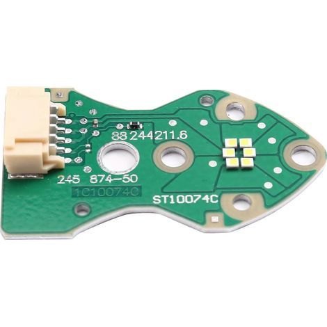 Puce de feu de jour blanc pour phare, circuit imprimé du ballast et puce de la carte de source lumineuse (côté gauche), compatible avec le modèle 3/Y 2021-2023. (1/5)