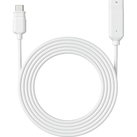 Câble d'extension 4,5 m de Long (Blanc) Panneau Solaire 6W (1/3)