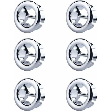 Lot de 6 anneaux de débordement d'évier – Finition métal – Résistance à la corrosion – Installation facile – Pour lavabos et cuisines
