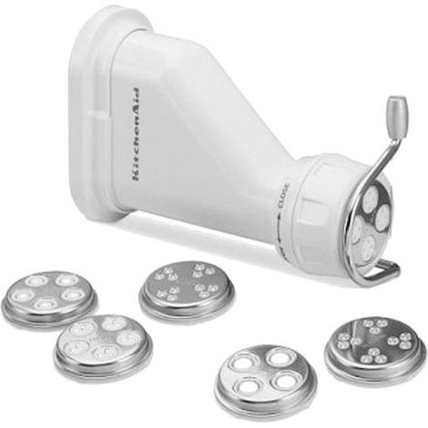 Kitchenaid – Kit emporte-pièces pour pâtes fraîches – 6 grilles interchangeables – Poussoir à pâte et fil coupe-pâte intégré – Coffret de rangement