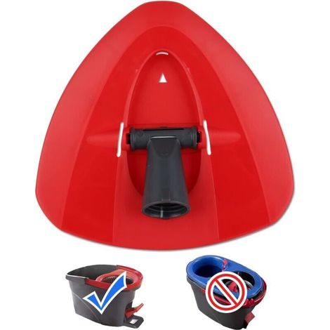 Testina di ricambio rotante per mocio – Base triangolare compatibile con Oced – Confezione da 4 panni in microfibra