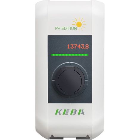Keba Wallbox P30 Photovoltaic, 22kW, IP54, Reinweiß/Anthrazitgrau, 127734