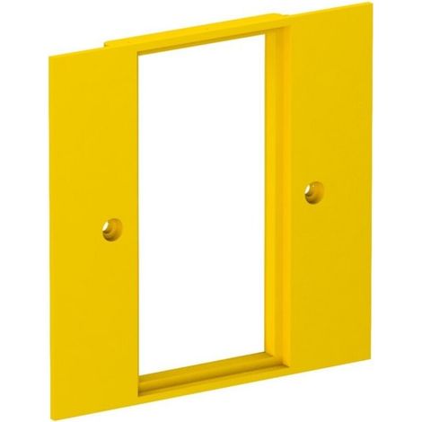 OBO Bettermann Abdeckplatte 2-fach Modul 45 95x95mm Polyamid rapsgelb RAL 1021, 6109836 (1/3)