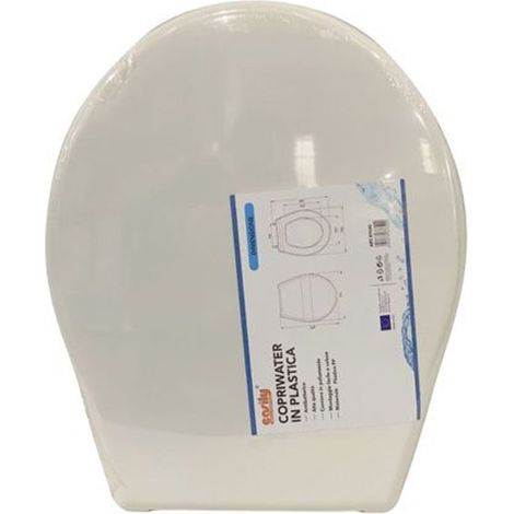 Trade Shop - COPRIWATER COPRIVASO SEDILE WC IN PLASTIC TAVOLETTA BY BAGNO BIANCO 87640 - (1/2)