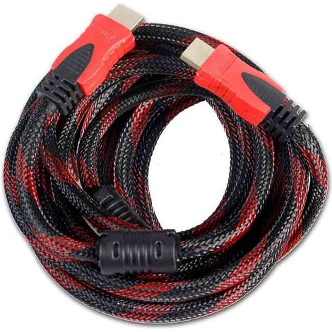 Cavo da HDMI a HDMI maschio a maschio schermato con filtri da 5 metri per video ad alta definizione risoluzione 1080p con connettori in oro 24k (1/2)
