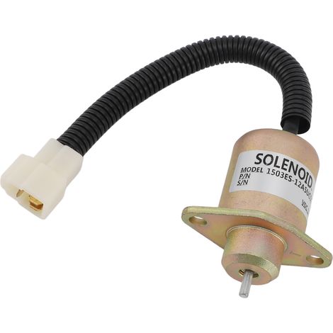 Électrovanne d'arrêt de carburant 12 V 1503es 12a5uc5s - Électrovanne d'arrêt de carburant précise et anti-interférences pour générateur (pièce de rechange) (1/5)