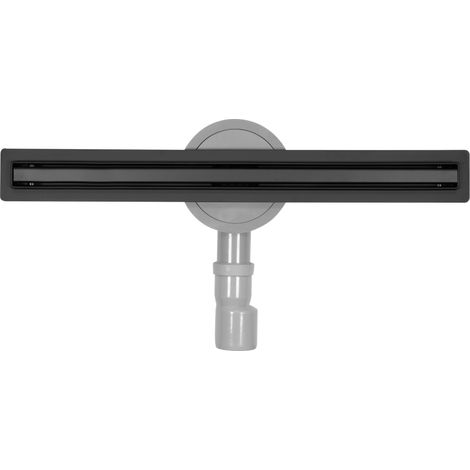 Caniveau de douche, siphon de sol 50 cm Slim Noir