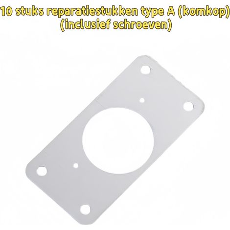 Lot de 10 plaques de réparation de charnière pour réparer la fixation des charnières d armoire de cuisine et de meuble haute stabilité plaque de réparation type a avec vis couleur de l image (1/5)