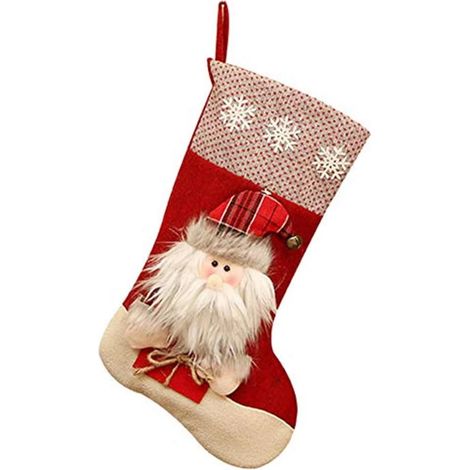 Décorations de Noël personnalisées : des chaussettes de Noël à suspendre égayent votre maison. Idéales pour les sapins, les portes, les fenêtres et les cheminées, elles apportent une touche de joie. (1/2)