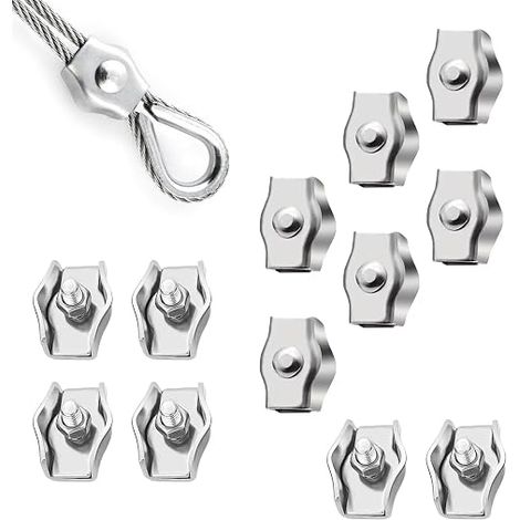 Confezione da 12 fascette stringicavo autobloccanti simplex in acciaio inox M3 per cantieri edili e navi. - AquaForge (1/5)