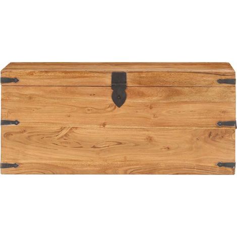 Maison Exclusive - Coffre 90x40x40 cm Bois d'acacia solide (1/5)