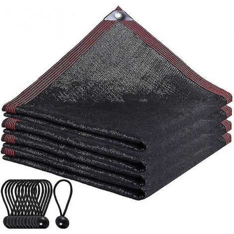 Paralume in stoffa, tela nera ombra, piante da giardino, serra, piscina (3 x 3 m) (1/5)