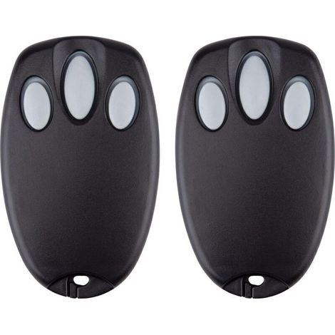 Lot de 2 émetteurs portatifs de rechange pour porte de garage Chamberlain Liftmaster Motorlift 94335E 84335E ML700 ML500 ML850 Merlin + C945 C840 Security + 433,92 MHz