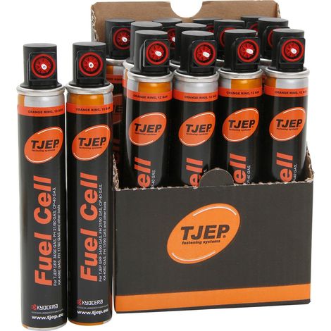 Lot de 12 cartouches de gaz pour cloueur à gaz – Compatible avec cloueurs TJEP, Bostitch, Paslode – Pour clouage précis et rapide