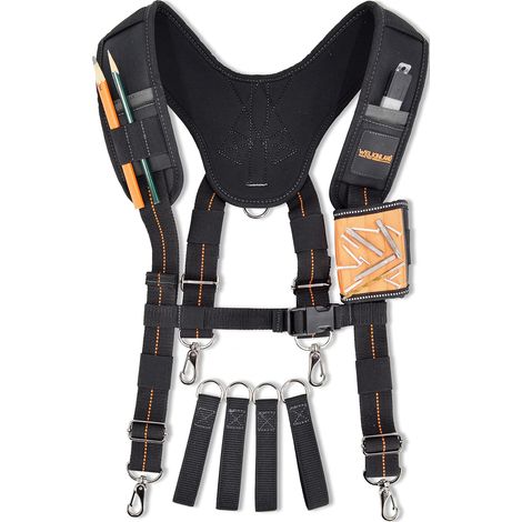 Bretelles de ceinture à outils de 6,3 cm avec bracelet magnétique, bretelles de ceinture à outils pour homme, bretelles à outils, porte-embout magnétique, porte-vis magnétique, bretelles magnétiques, (1/5)