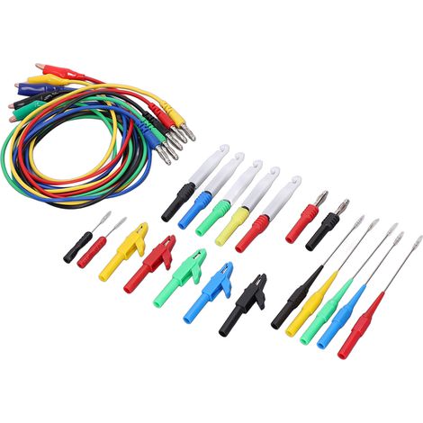 Kit de Cordons de Test avec Connecteurs Banane Haute Précision pour Multimètres, Usage Domestique et Professionnel (1/5)