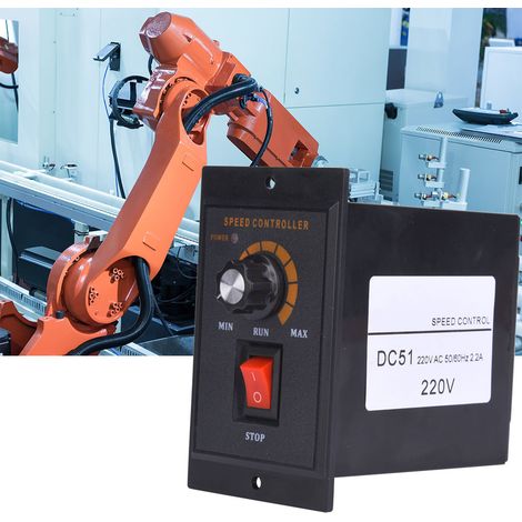 Régulateur de moteur CC DC-51, contrôleur à aimant permanent, 120 W, 2,2 A, rotation avant, sortie 0-220 V CC (1/5)