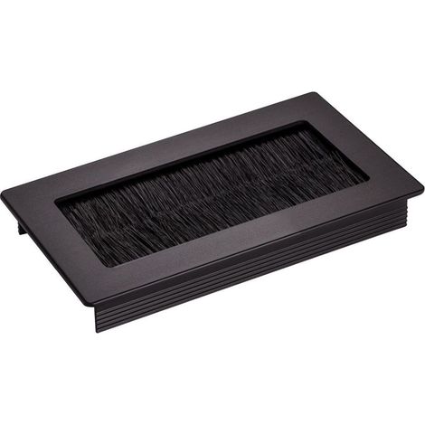 SOTECH Kabeldurchlass TONDO schwarz eloxiert Länge 100 mm