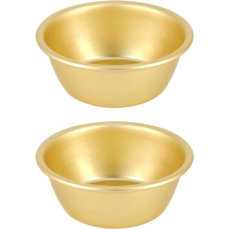 Aluminium Weinschalen ohne Henkel 12 cm 2 Stück für