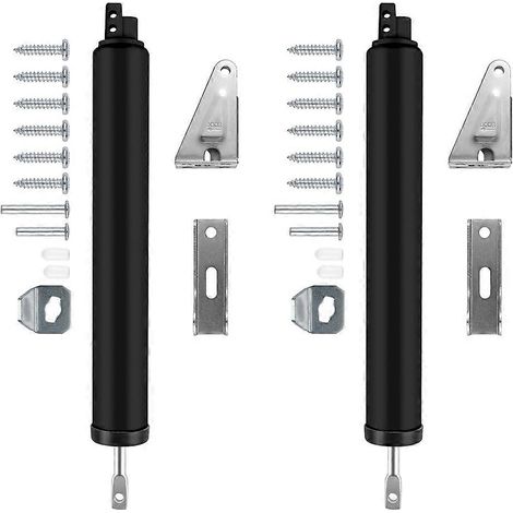 Kit de 2 ferme-portes moustiquaires et anti-tempête, ferme-porte pneumatique, ensemble de loquets à bouton-poussoir (1/5)