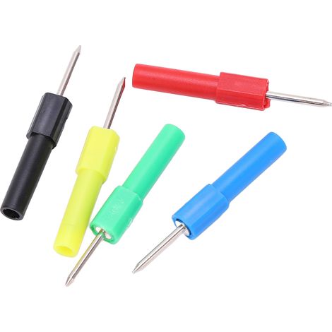 jeux de sondes de test pour multimètre J.20013, douilles de sécurité de 4 mm, outils de réparation 5 couleurs (1/5)